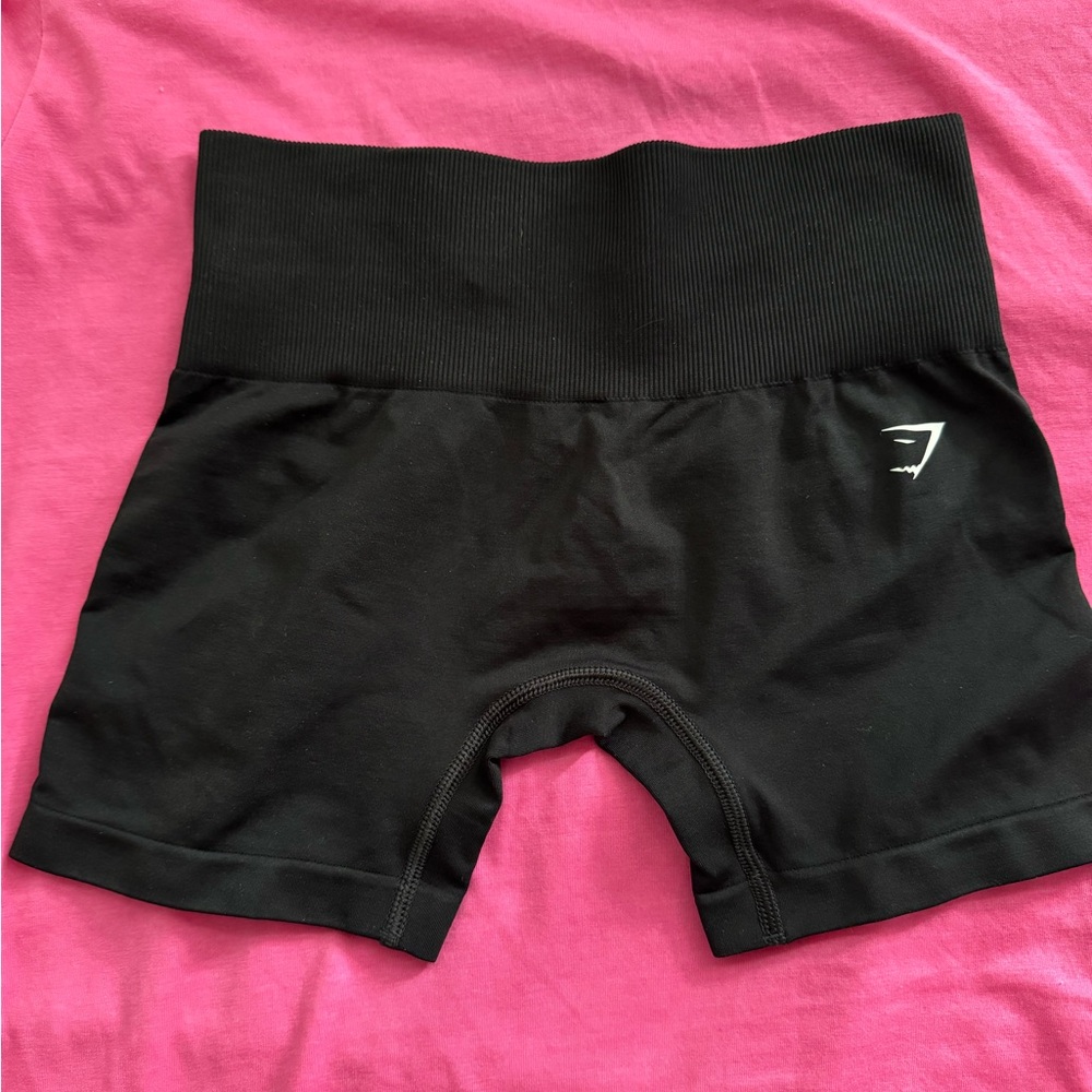 Gymshark Black High-Waisted Bike Shorts